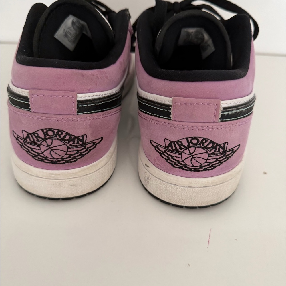 Nike Women's Jordan Air Sneakers - Pink and White-Lightly used - Picture 3 of 4